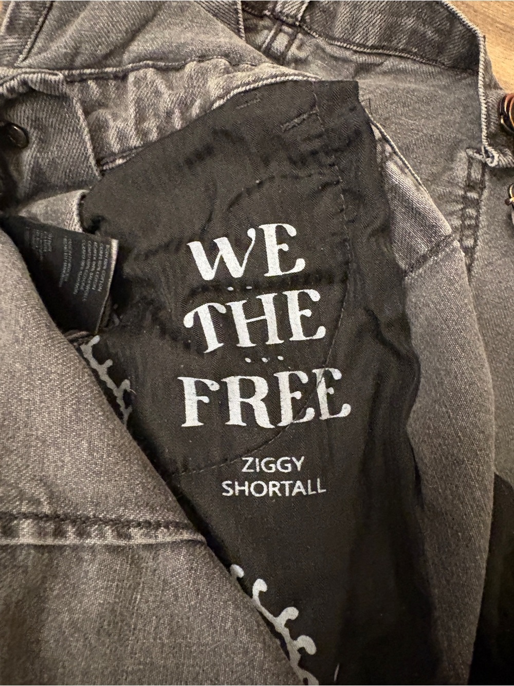 Free People We The Free Ziggy Shortall Denim Overalls Black Wash M - Picture 4 of 6